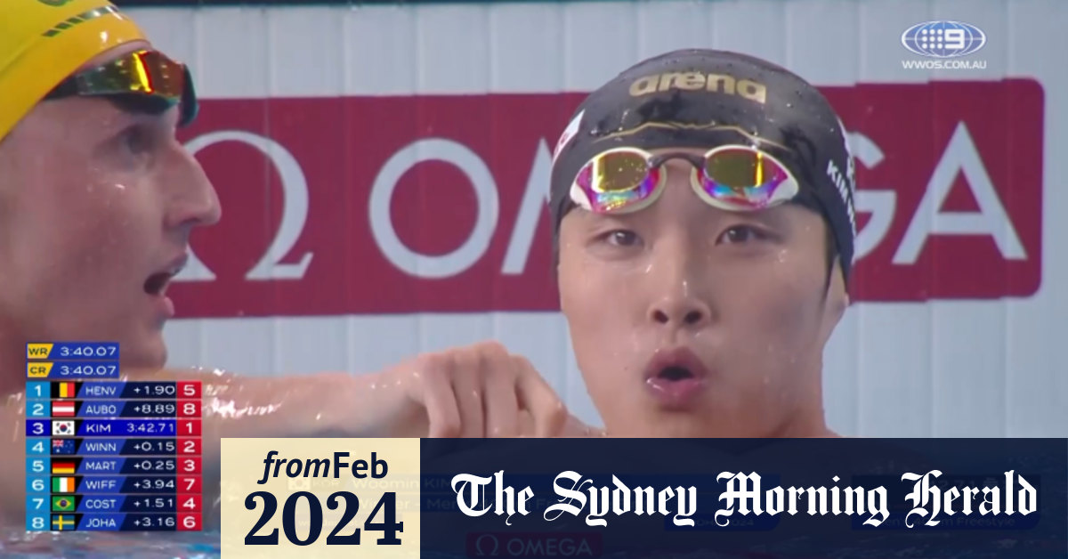 Video Men 400m Freestyle final Race replay World Aquatics Championships 2024